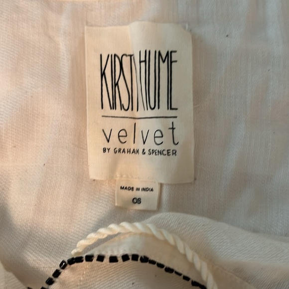 Velvet by Graham and Spencer summer poncho.  Gorgeous fabric bead and embroidery - Picture 5 of 6